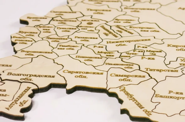 Карта России в Москве