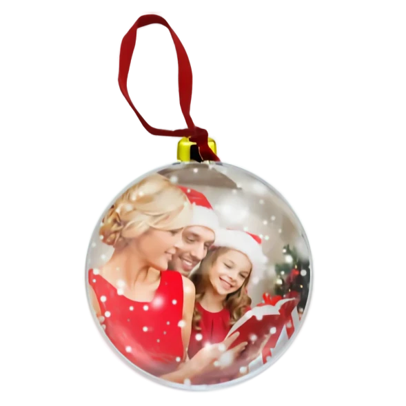 Комплект новогодних шаров с фото в Москве